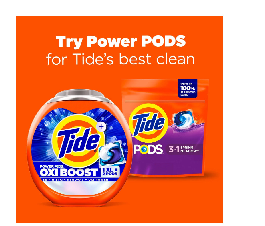 Tide PODS Laundry Detergent Soap Pacs, Spring Meadow Scent, 57 Count