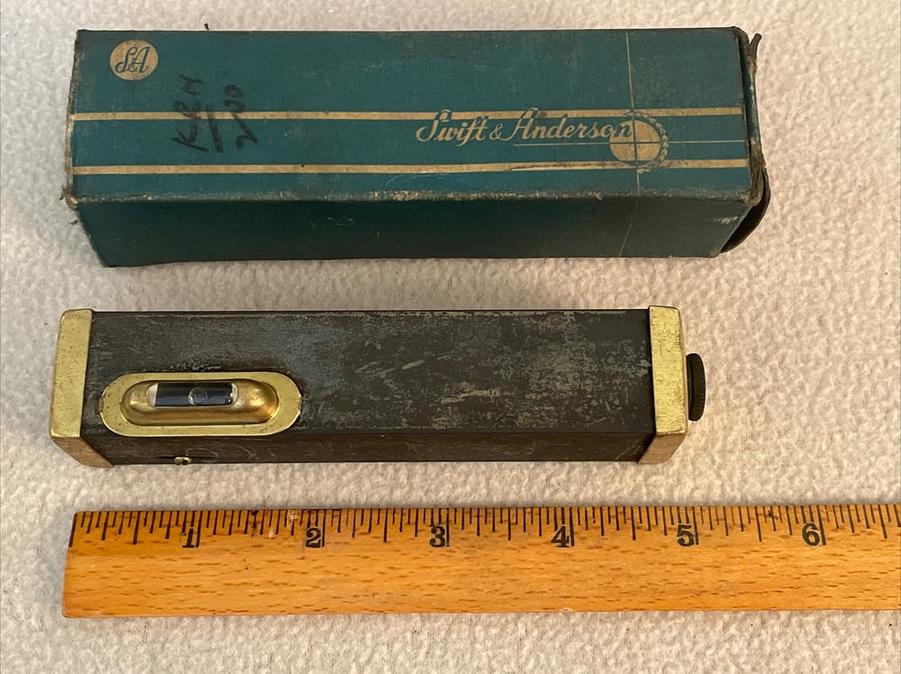 Vintage Swift & Anderson Hand Sighting Level Instruction Sheet & Partial Box