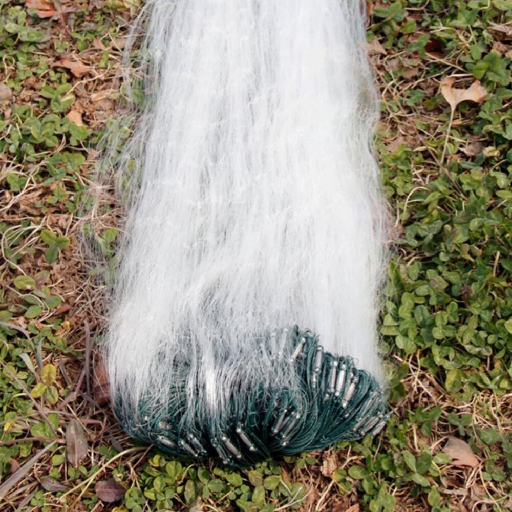 6'*100' Fishing Net Nylon Monofilament Gill Net with Float Fish Trap 4/5" Net