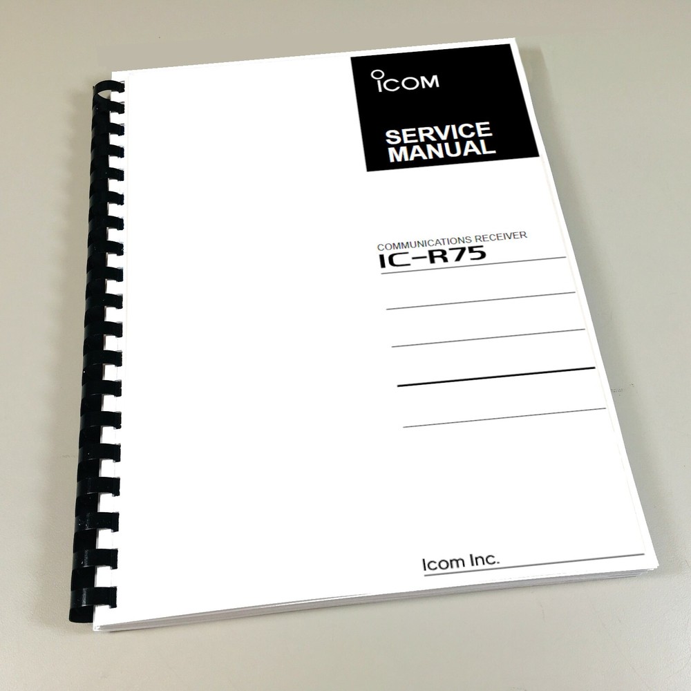 Icom IC-R75 Service Manual