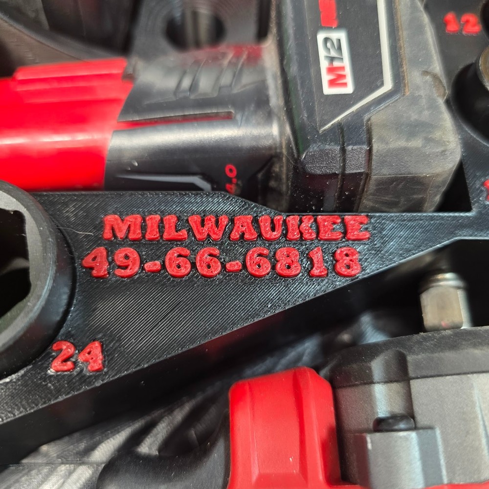 INSERT ONLY for Packout - For M12 Stubby 1/2" - Milwaukee socket set 49-66-6818