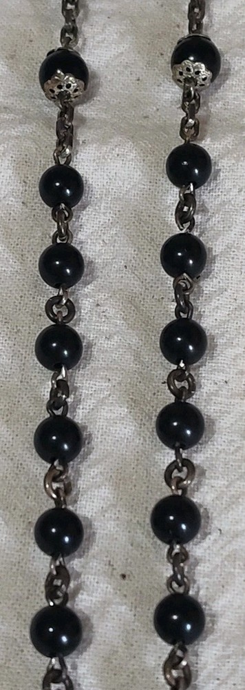 Vintage Creed Sterling Silver Rosary D2