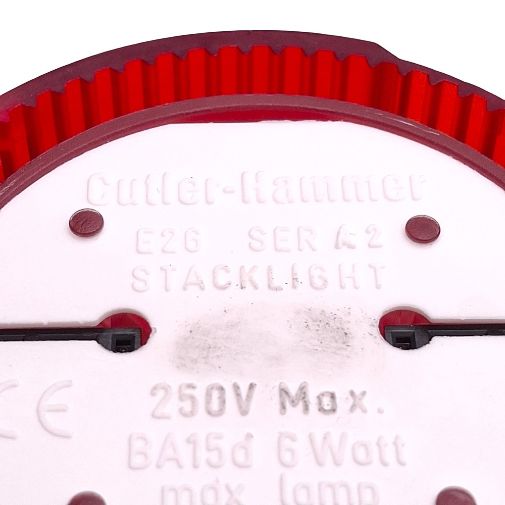 Cutler-Hammer E26B2V2 LED Tower Stacklight, Red, Incandescent, 24VDC Lamp