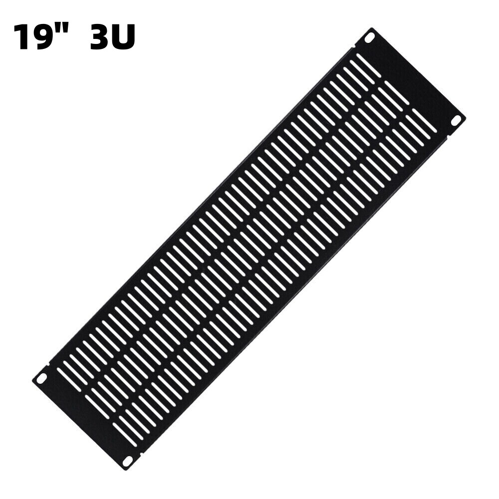 3U Blank Rack Mount Panel Spacer Vented for 19" Server Network Rack Cabinet