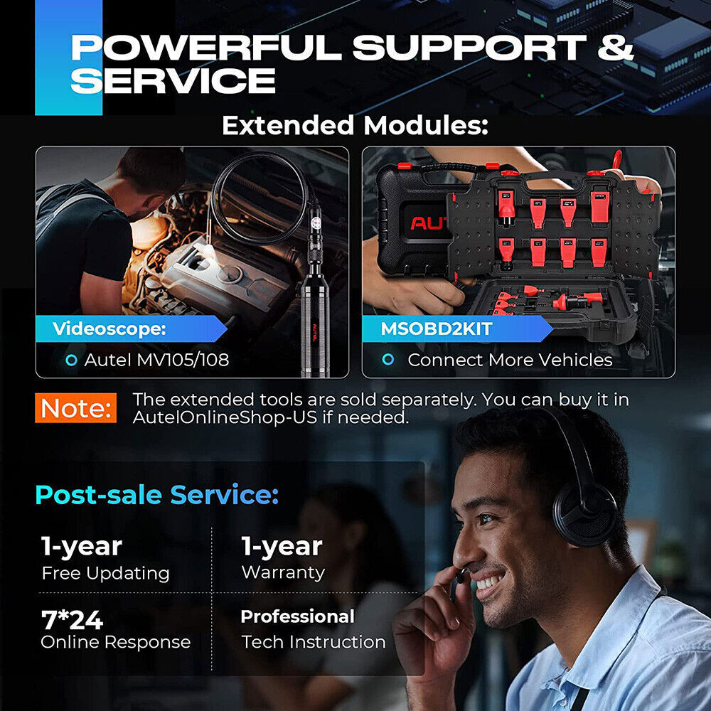 2023 Autel MaxiPRO MP808 S Car Diagnostic Tool OBD2 Bidirectional Scanner Coding