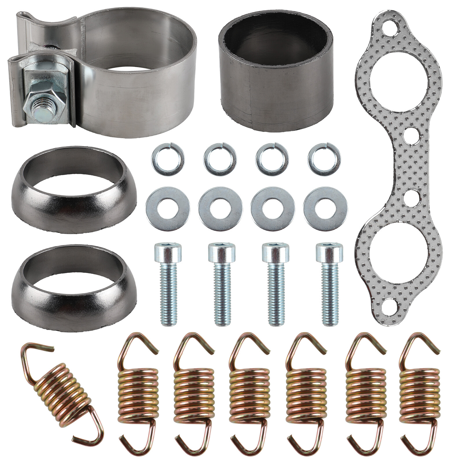 Exhaust Muffler Gasket Seal Spring Kit for Polaris Ranger RZR 800 EFI 2008-2010