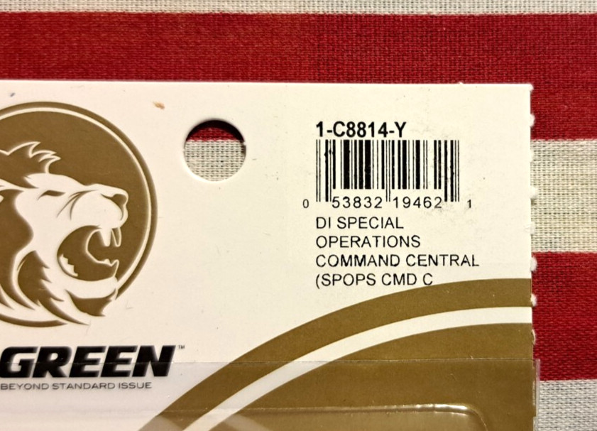 SPECIAL OPERATIONS COMMAND CENTRAL SPOPS CMD DUI CREST NIP G-23 PAIR