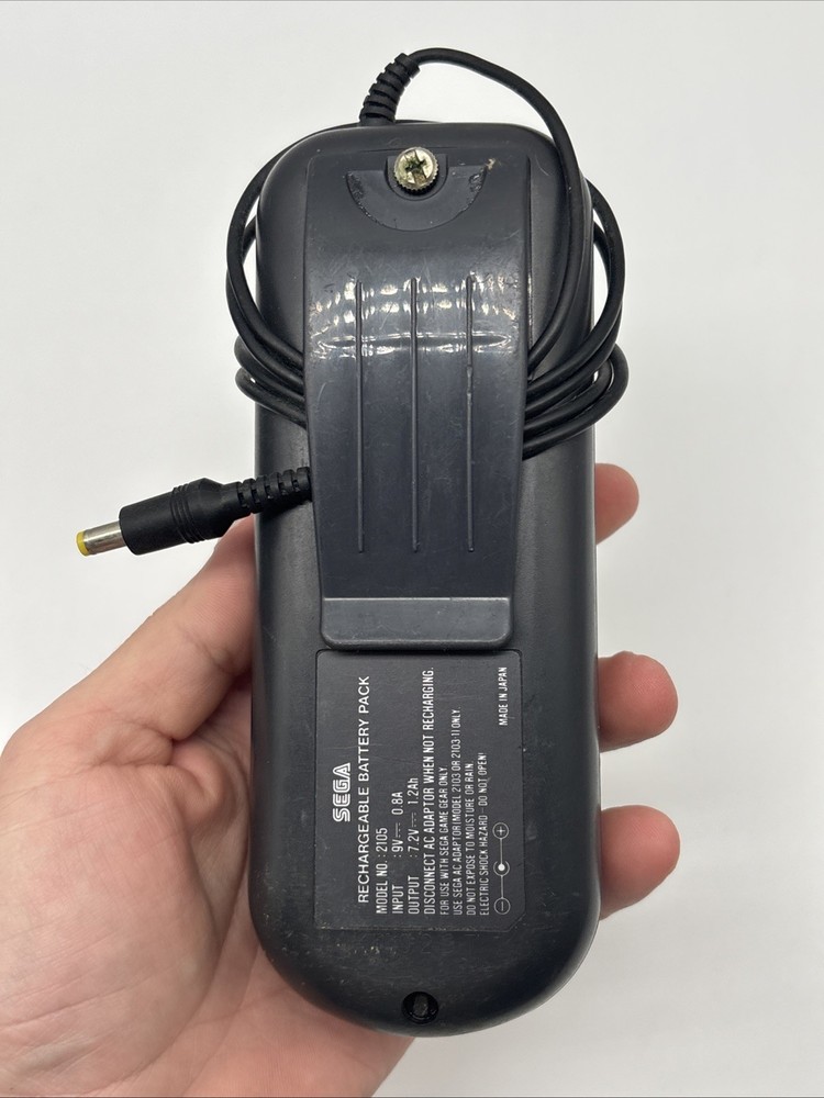 Sega Game Gear System Console Rechargeable Battery Pack Model 2105 Untested