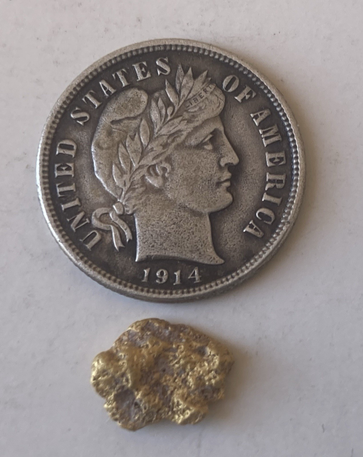 Gold 1 Placer Nugget Picker .67 Gram Total Coarse Southern California Desert
