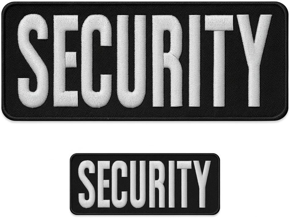 Security Badge - Patch - Patches for 4"x10", 2"x5", Red