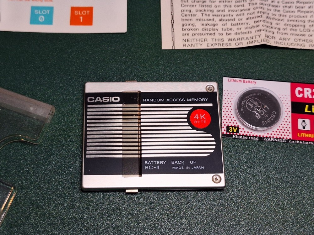 Casio Memory Module RC-4 For Calculators - New