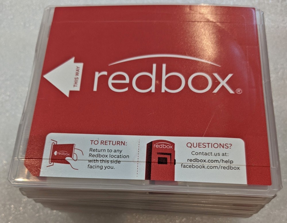 17 Empty Redbox Red Box DVD Cases [NO DVDs Included]