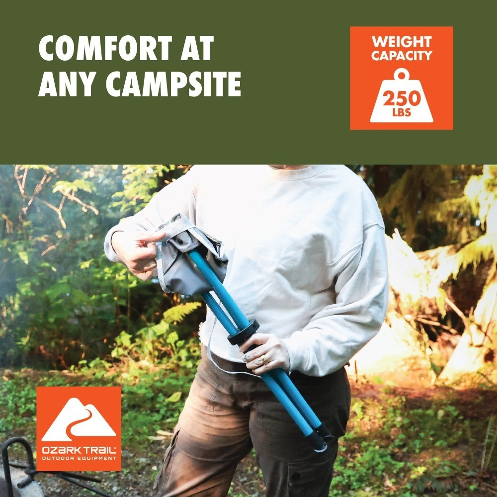 Steel and Polyester Lightweight Camping Stool