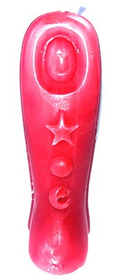 6" Red Mummy candle