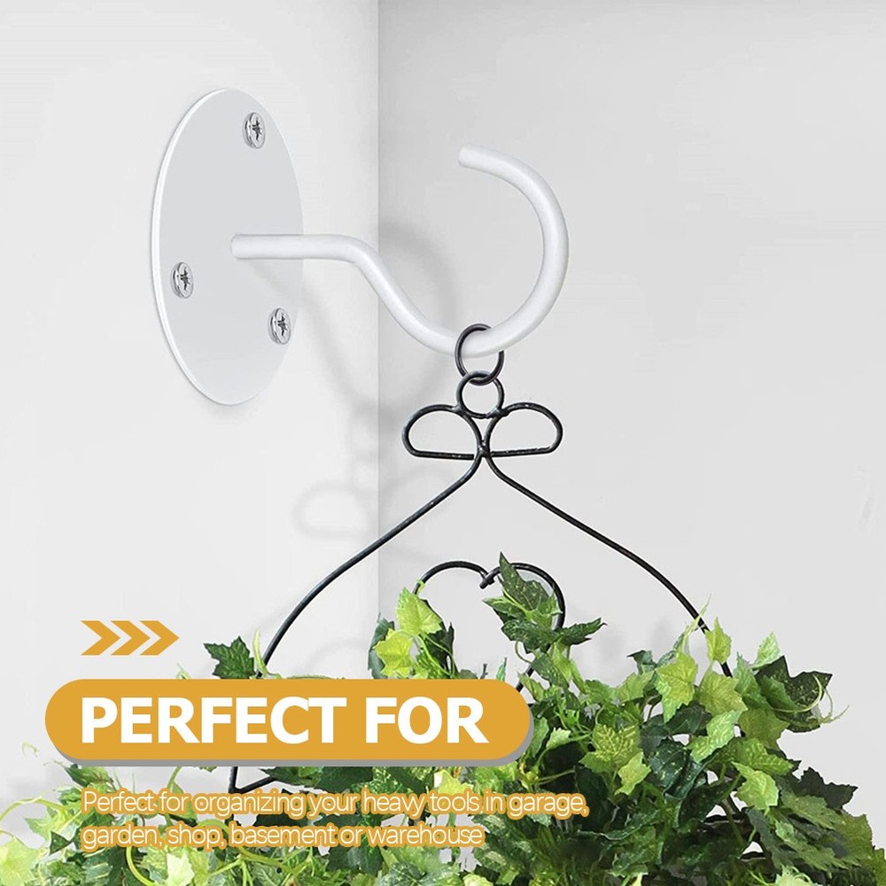 5 Pcs Iron Ceiling Hooks Durable Wall Fixing Hooks for Garage Garden Storage