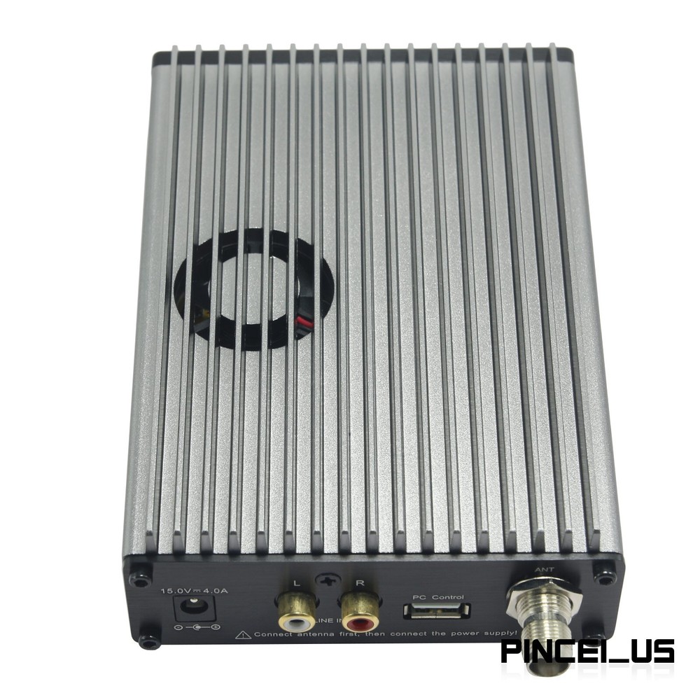 0.3-15W Adjustable Stereo FM Transmitter Wireless Broadcast Radio Station pe66