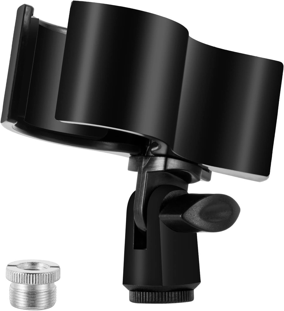 1Pcs Large Microphone Clip Adjust Holder Outer Diameter Range 1.26" From 2.3"