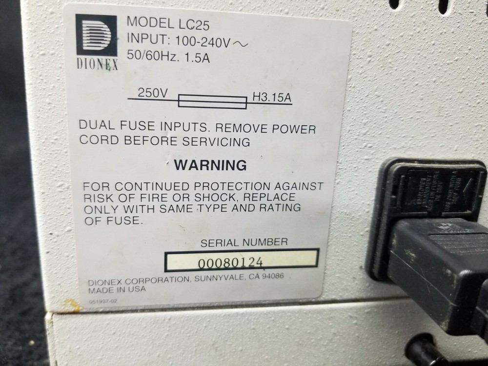 Dionex LC25 Chromatography Oven #2