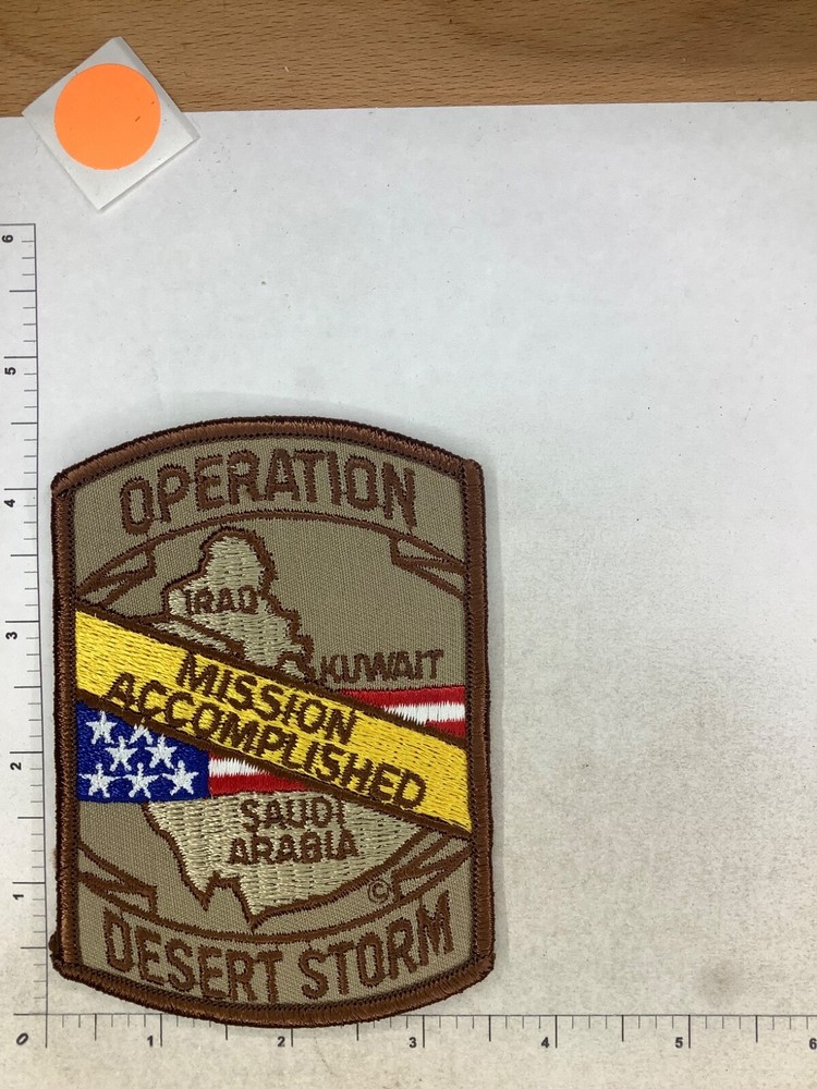 OPERATION DESERT STORM NOVELTY PATCH