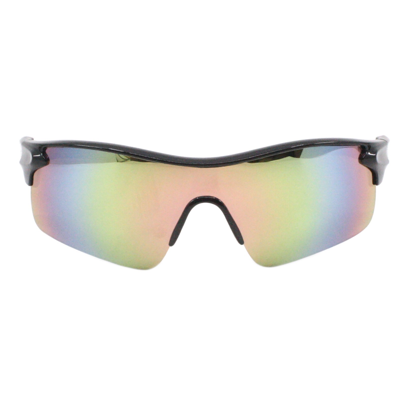 Kids Boys & Girls Sunglasses Sporty Wrap Around Half Rim Mirror Lens UV400