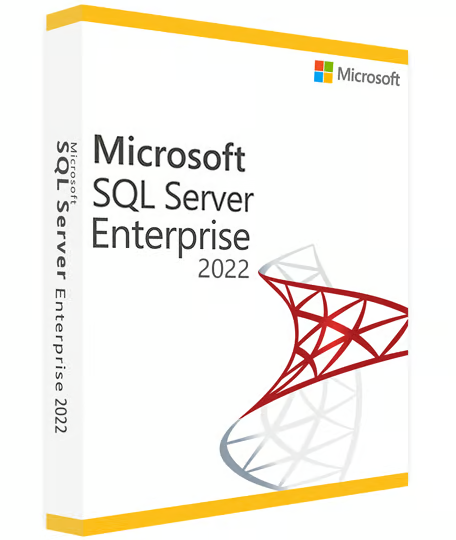 Nicrosoft SQL Server 2022 Enterprise 16 Core Unlimited CALs DVD + COA