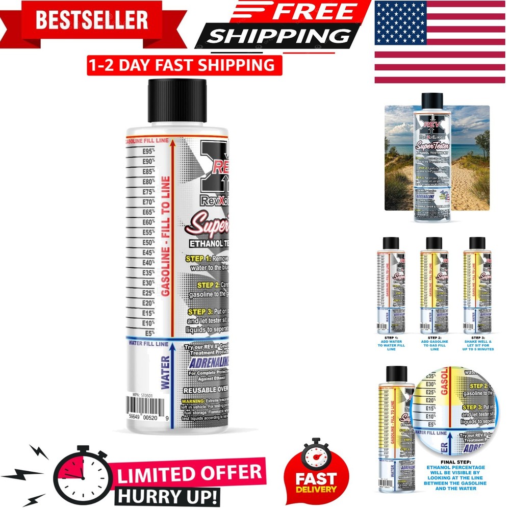 E85 Super Tester - Reusable Gasoline Ethanol Testing Kit