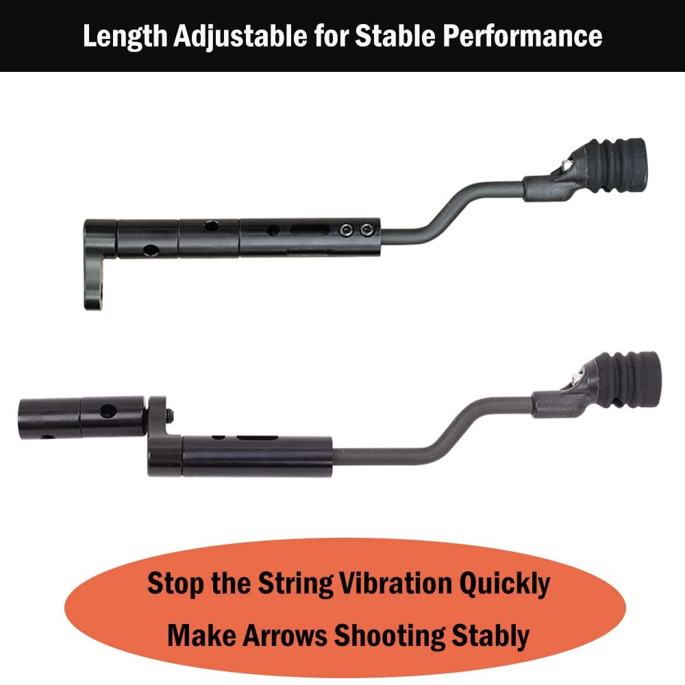 ZSHJGJR String Stop Bracket Decelerator Rod String Vibration Balance Bowstrin...