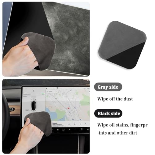 Car Screen Cleaner Cloth—Rapid Dust Removal Microfiber—Square Shape