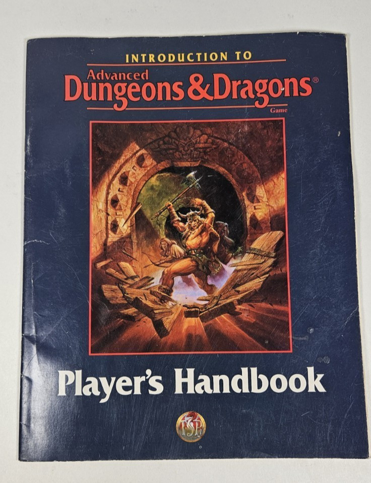 TSR AD&D 2nd Ed Introduction Advanced Dungeons & Dragons Game  Player Handbook