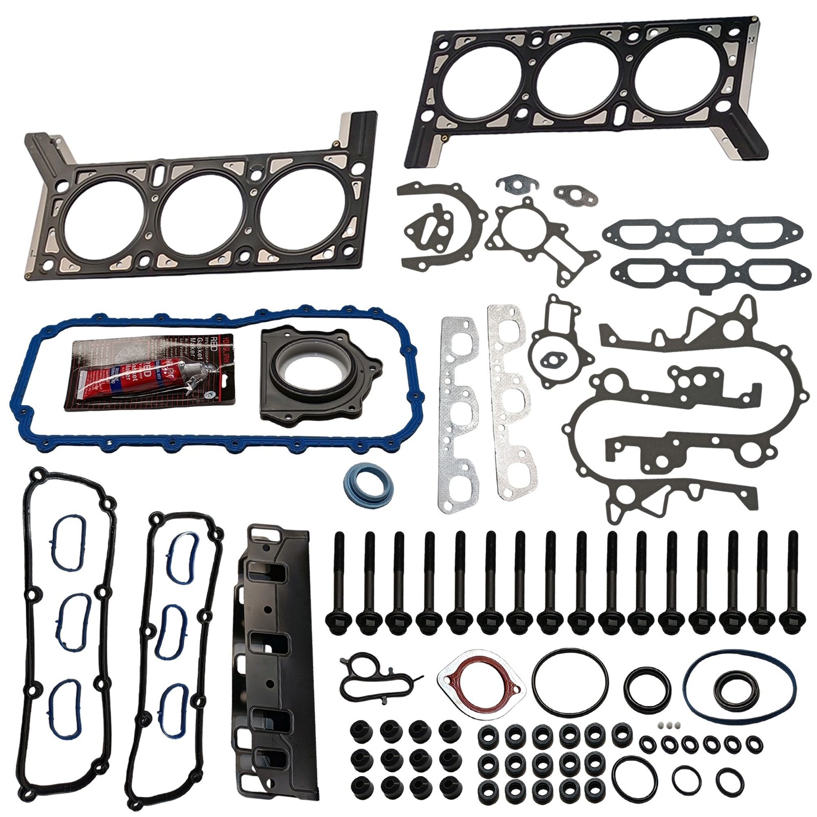 Full Gasket Set Head Bolts For 07-11 Jeep Wrangler 3.8L V6 OHV 12V HS26326PT