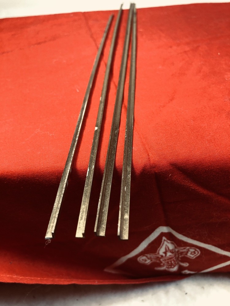 K&S 1/8" Solid Brass Angle 4 Packs 12" & 10” Long #9880