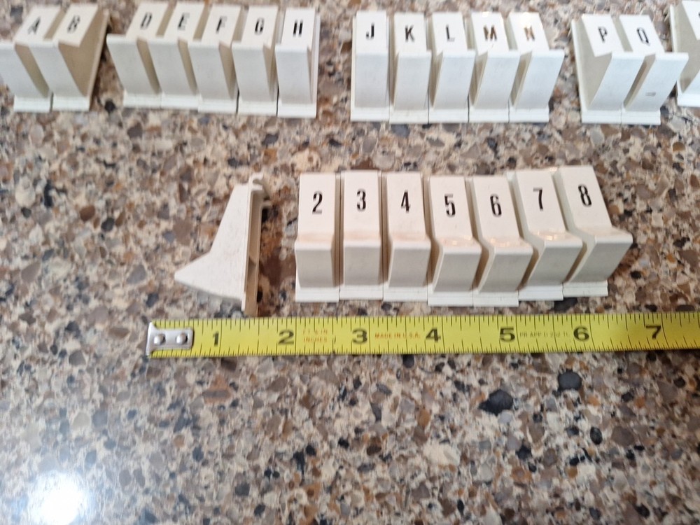 Unknown Jukebox Selection Buttons White Plastic