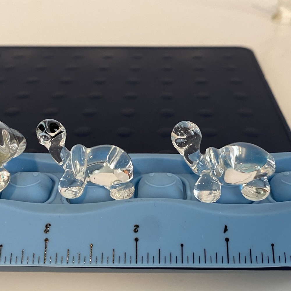 Crystal Glass Tiny Miniature Turtles