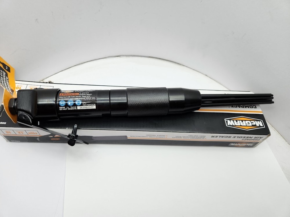 Compact Air Needle Scaler Powered Pneumatic Rust Paint Weld Removal Tool