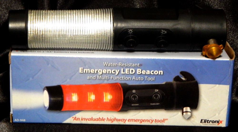 Emergency LED Beacon Flashlight Multi Auto Tool