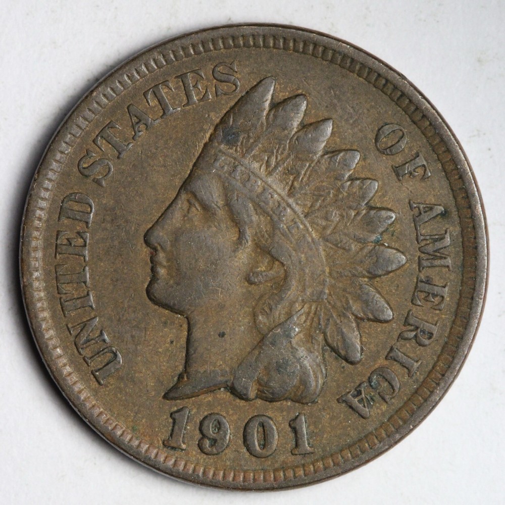 1901 Indian Head Cent Penny CHOICE XF E203 T