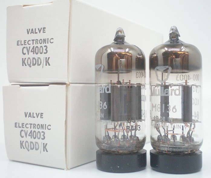 Mullard ECC802S=M8136=12AU7WA=CV4003 ECC82, small shield,box plate,UK made!TUBE