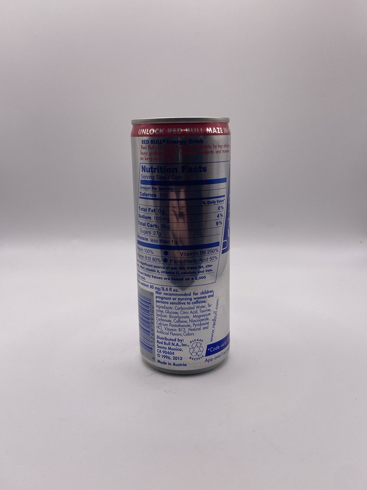 Rare Collectable Red Bull Pacman 8oz Special Edition Can With Code