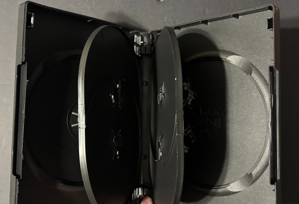 Black 6 Disc DVD Case With Two Trays