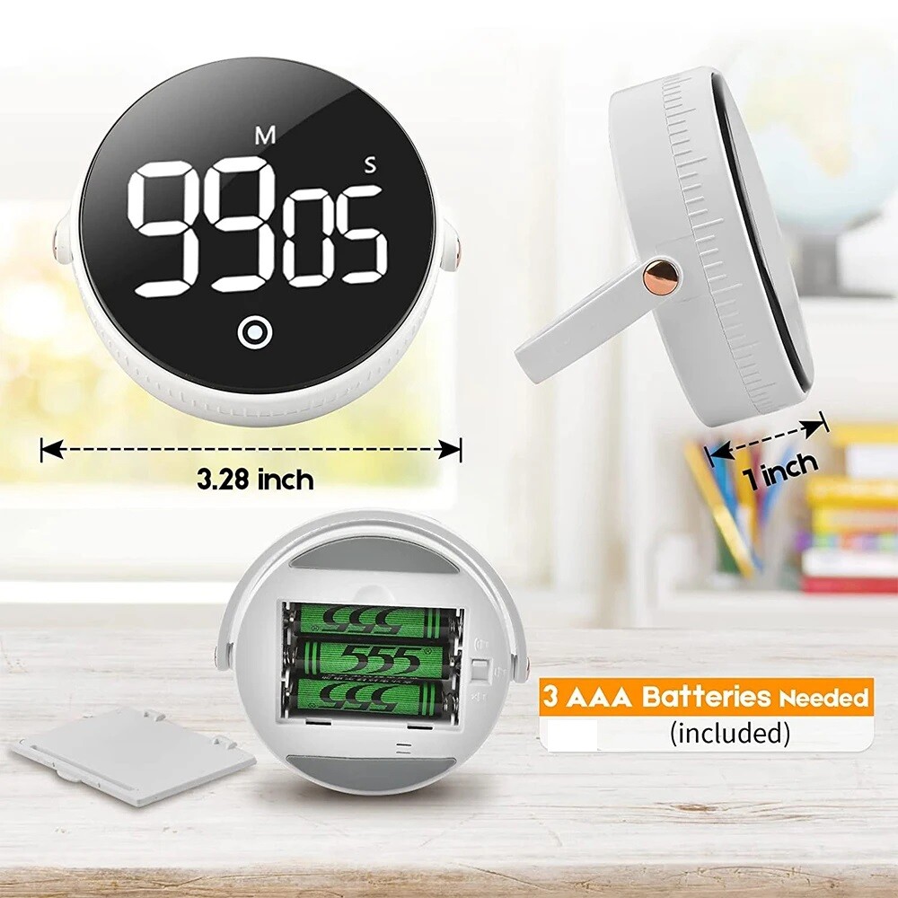 Large LCD Digital Kitchen Cooking Timer Count-Down Up Clock Loud Alarm Magnetic