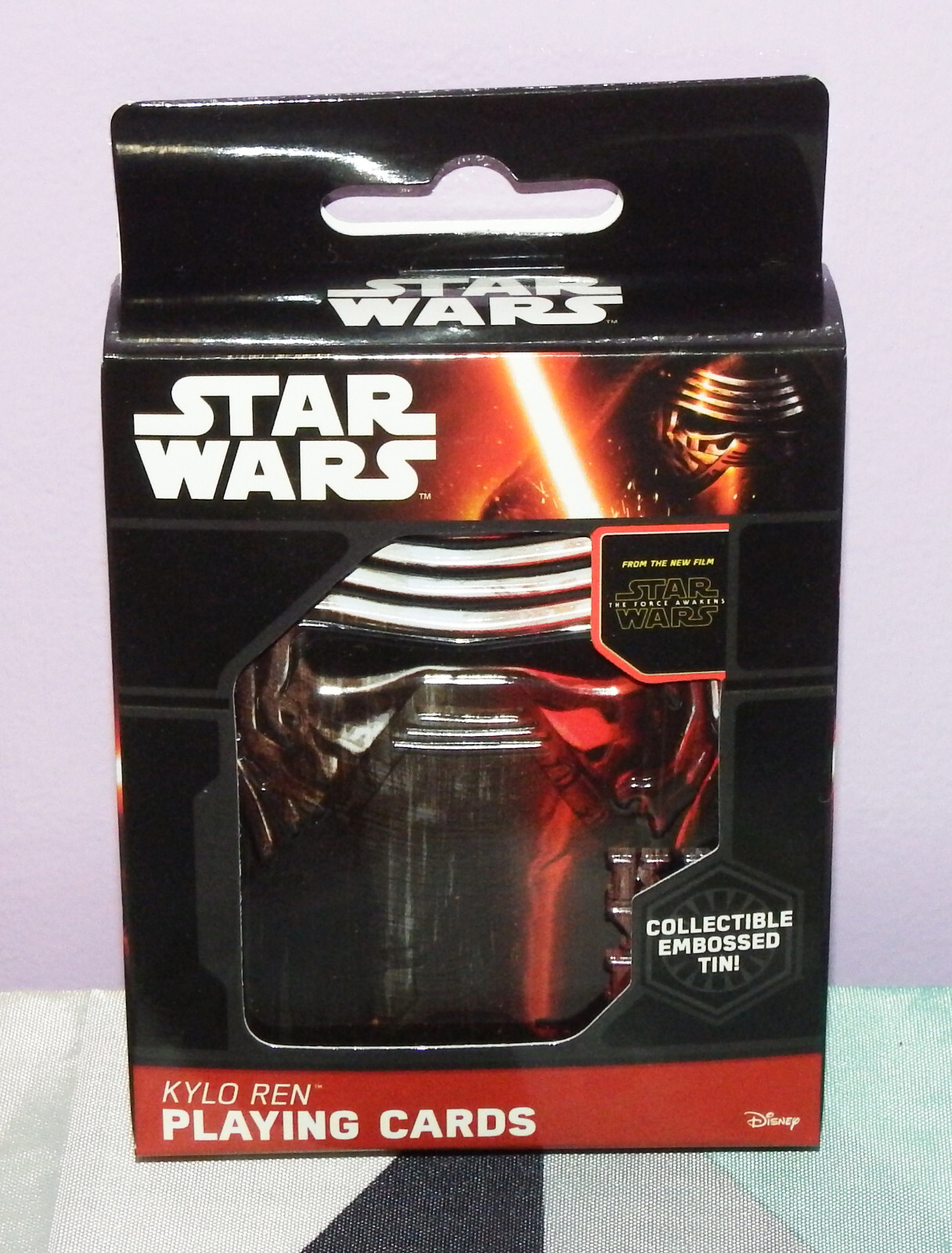 New Star Wars Kylo Ren Playing Cards Embossed Tin