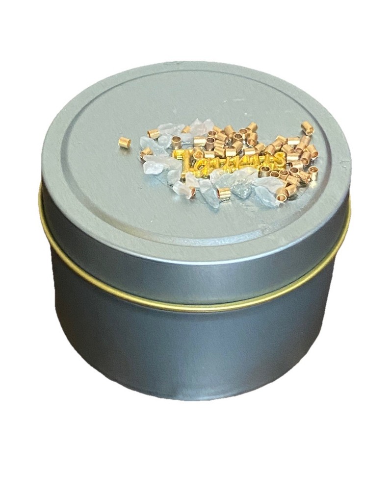 Quartz Crystal Prayer Can - Home Decor - Tin can