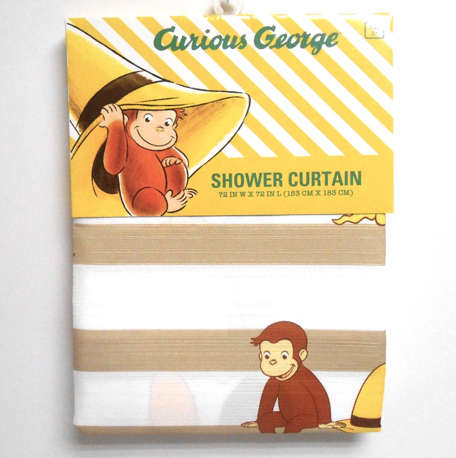 Curious George Fabric Shower Curtain