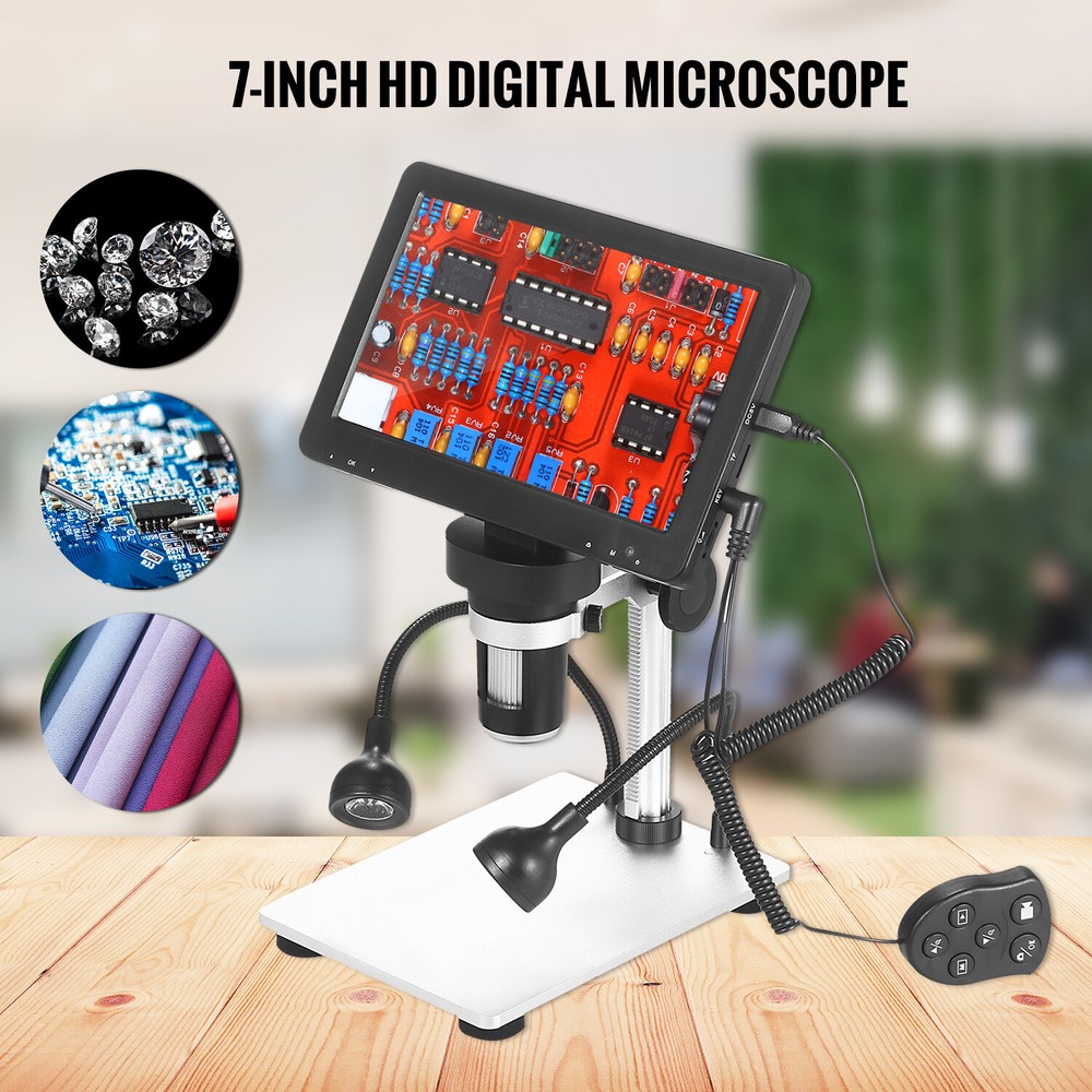 7-inch LCD Digital 1200X Microscope Rechargeable Microscope Video Camera