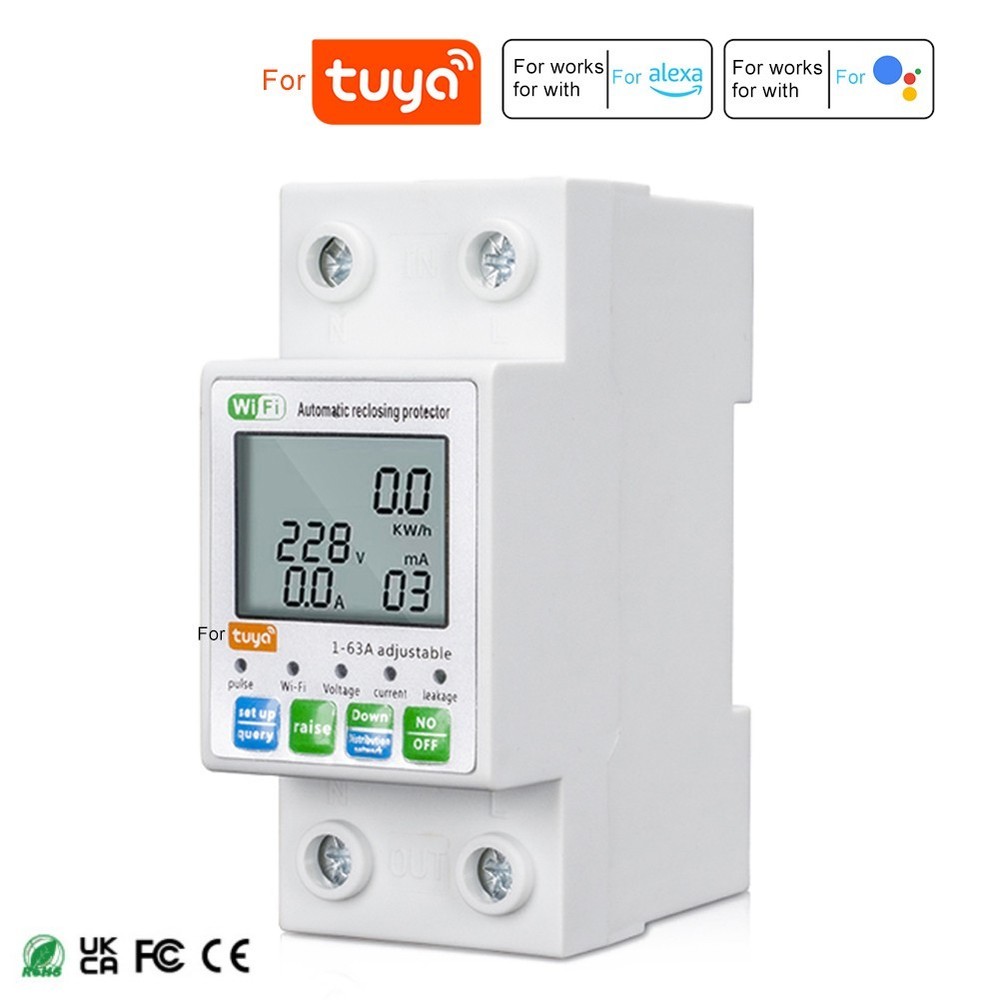 Current Breaker Multiple Protection Overvoltage Protection Digital LCD Display