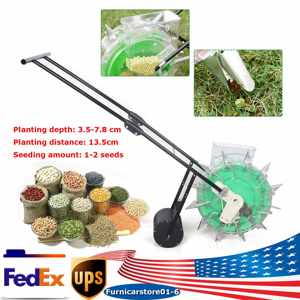 Precision Hand-Push Seeder for Corn and Soybeans with Fertilizer Applicator