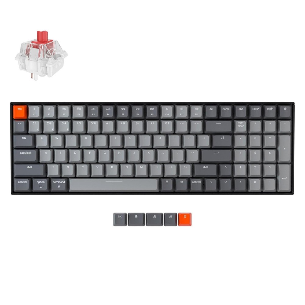 Keychron K4 96% Layout 100 Keys Wireless Version 2, Super Red Switch