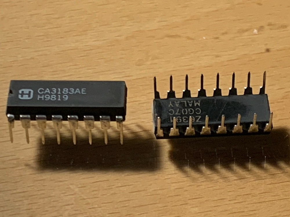 HARRIS IC - CA3183AE , Bipolar Junction Transistor, Array, Independent, DIP-16.
