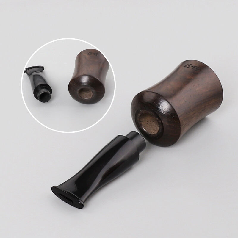 Ebony Wooden Cigar Mouthpiece Tips Portable Cigar Holder Size 48-52 Gauge Ring