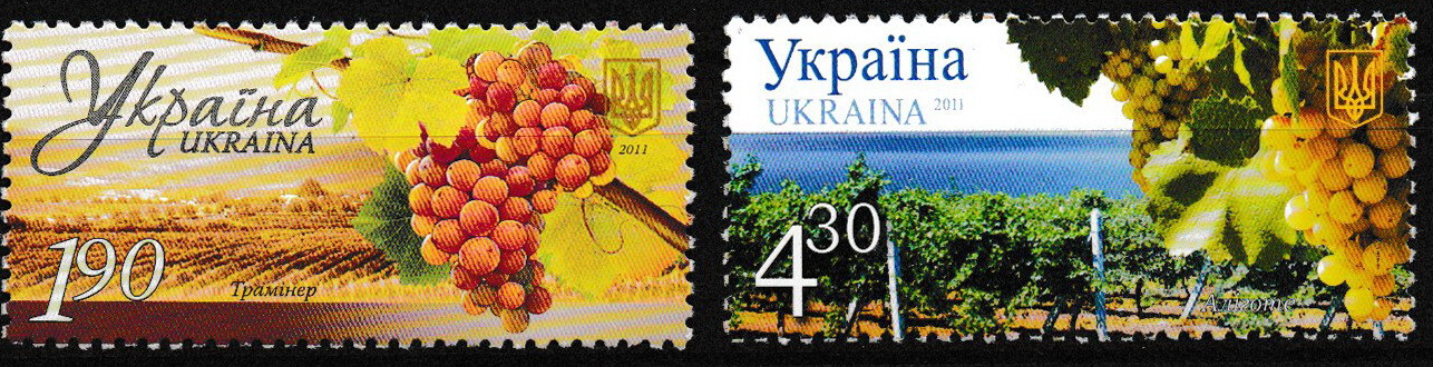 Ukraine - Weinbau Satz postfrisch 2011 Mi. 1193-1194
